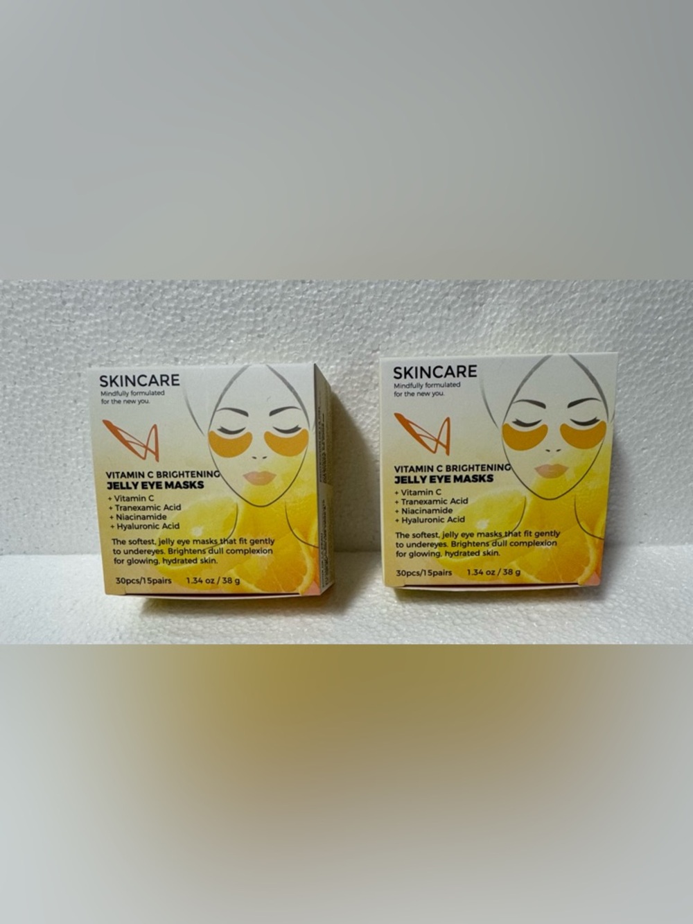 Skincare Vitamin C Brightening Jelly Eye Masks - Yellow